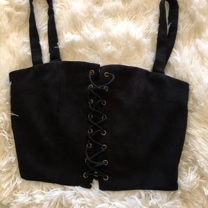 Tobi Lace Up Crop